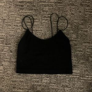 Black Cropped Tank